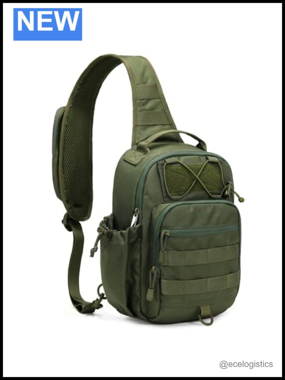 Tactical Sling Bag RFID Anti-theft Crossbody Bag Molle Shoulder Bag